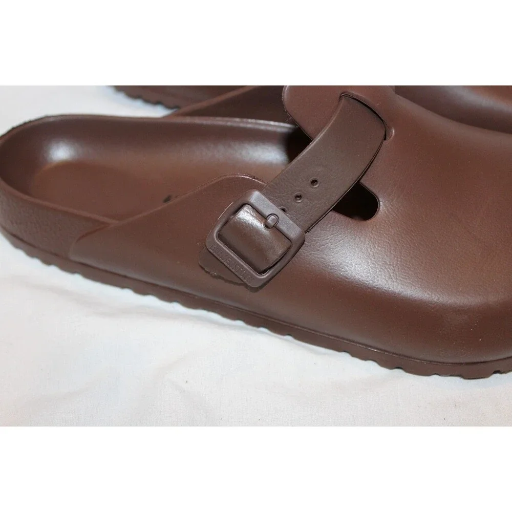 Birkenstock Men Boston Essentials EVA Sandals BROWN NIB EU 45 REG US 12 - Picture 3 of 6